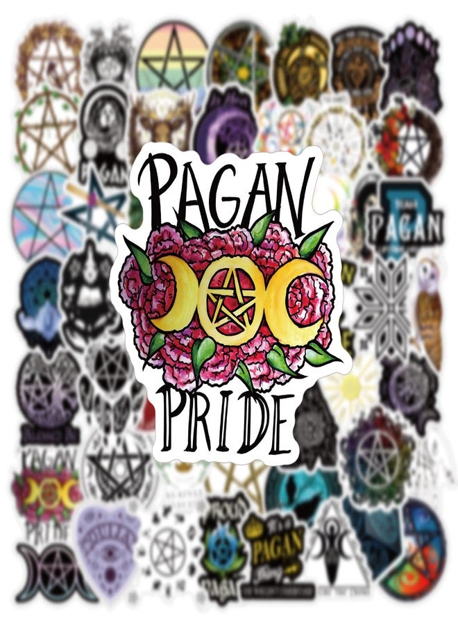 YEESACG 54Pcs Pagan Stickers Pack, Aesthetic Vinyl Waterproof Stickers for Water Bottle,Skateboard,Laptop,Phone,Journaling,Scrapbooking Decals for Party Supply Reward… - Image 3
